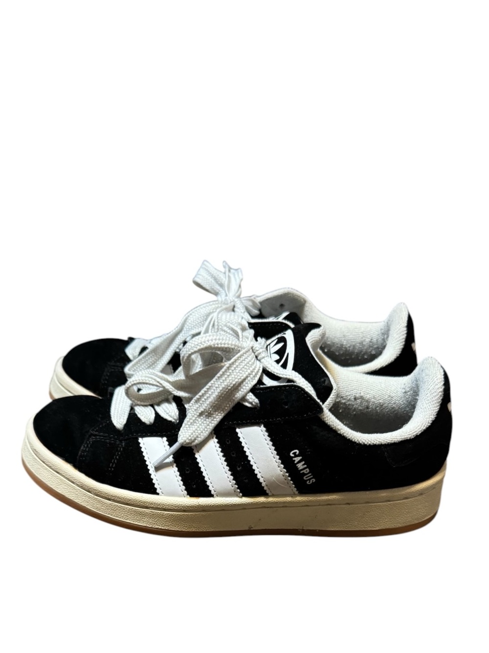 adidas Campus 00s Women’s Black Suede Skateboard Sneakers White Stripes Sz 7.5